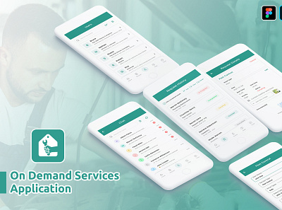 On Demand Services Application app design graphic design ui ux