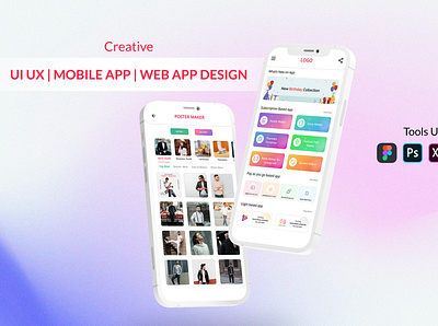 Creative User Interface Application app design graphic design logo ui ux