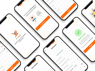 Firm Registration Application app design graphic design ui ux