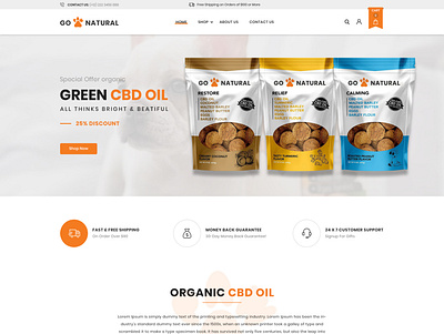 Go Natural Website design graphic design ui ux web