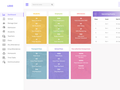 School Admin Web Landing Page design graphic design ui ux web