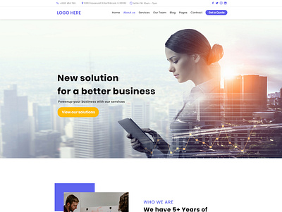 Expands Business website design graphic design ui ux web