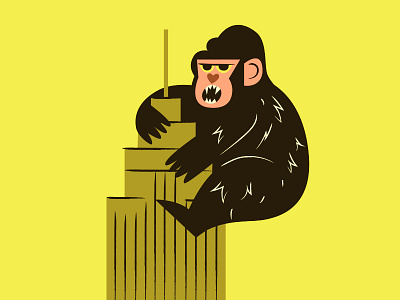 King Kong ai day 24 halloween illustration inktober king kong monsters ui