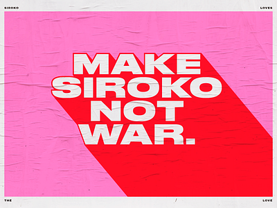 make siroko not war lettering love siroko valentines