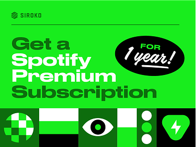 Spotify Premium Subscription ai design illustration siroko vector