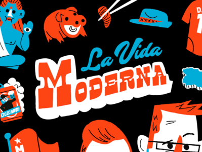 La Vida Moderna x Siroko ai branding design illustration lettering siroko