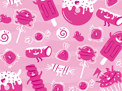 Candy Pattern ai design illustration pattern vector