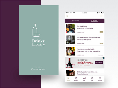 Drinks Library App ai personalised ui ux