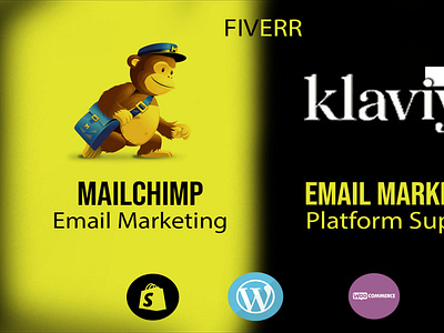 Mailchimp, Klaviyo email marketing and automation