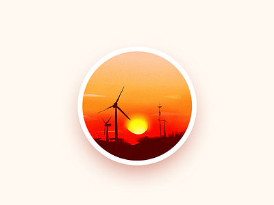 Sunset illustration