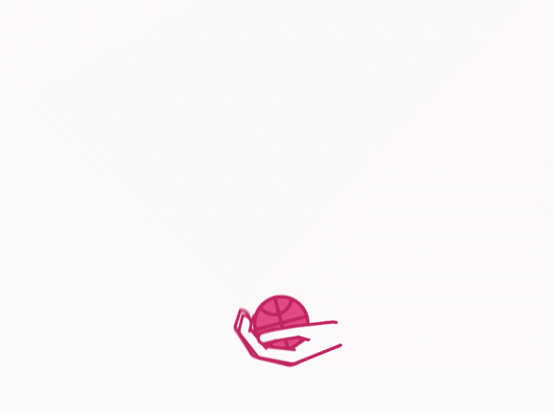 Hello Dribbble animation ball design hand hello icon motion graphics typography vector