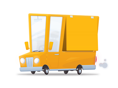 Hello Truck adobe illustrator cartoon digital food truck hello truck illustration truck vector vehicle