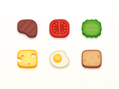 Virtual Pet Food Icons