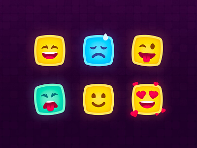 Kode's Emojis adobe illustrator app cheering educational emoji emojis expression fun game happy illustration joy kids kode love mobile playkids sad vector virtual assistant