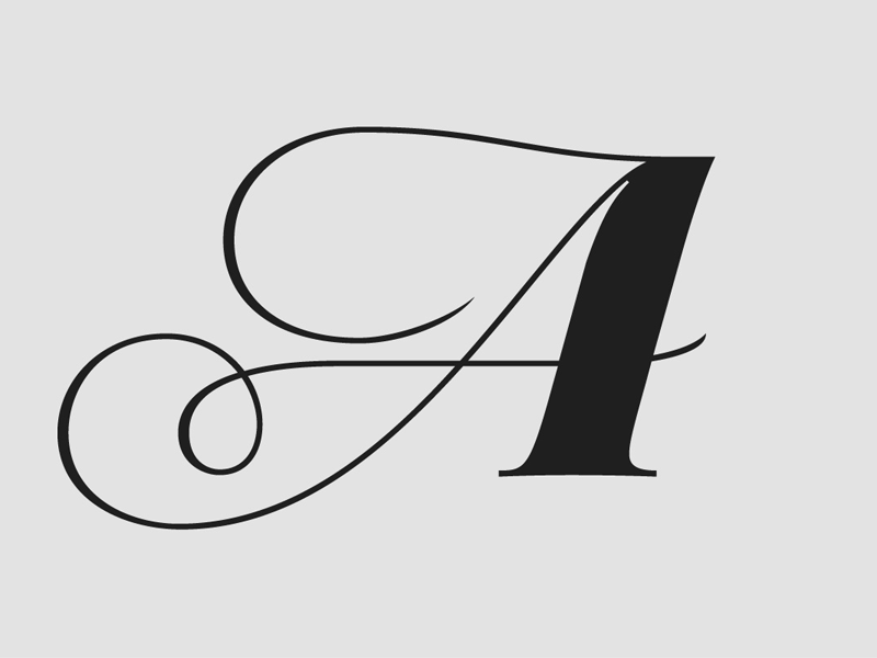 A a aparo dstype selected glyph typography