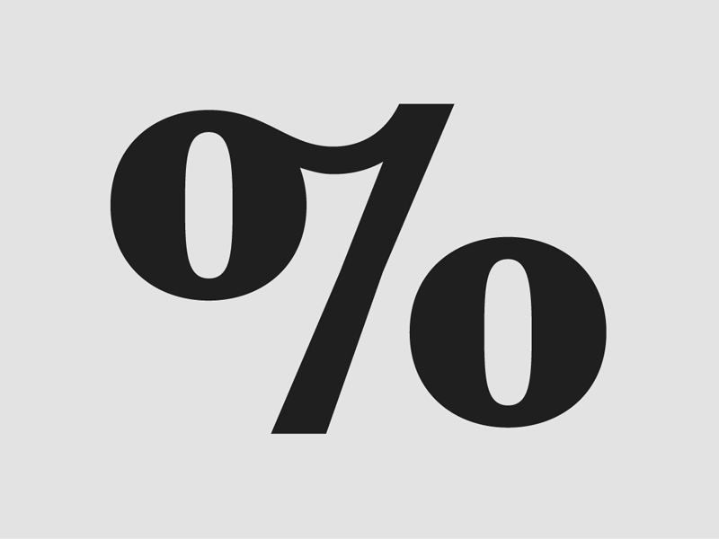 Percent dstype mafra percent selected glyph typography