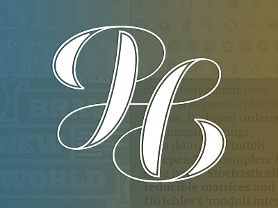 Personal "PL" Monogram/Ambigram ambigram lettering logo monogram typography