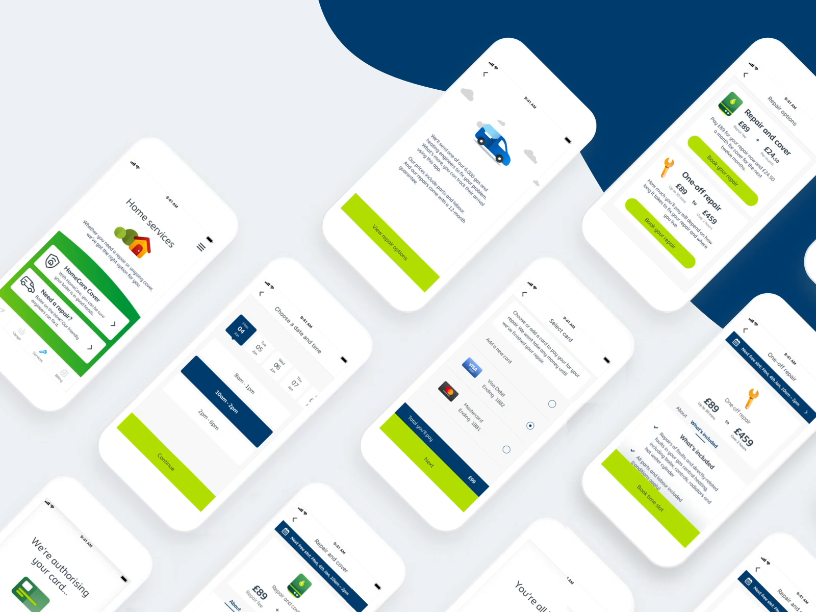 In-app repair journey by Lilly-Jo Cullen on Dribbble
