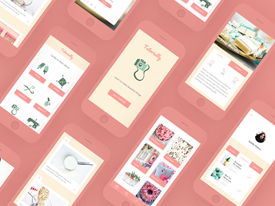 Tutorially app girl app girly app interface pastel pastel ui pink pinterest screens tutorial tutorial app ui