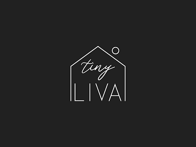 L O G O - Tiny Liva adobe black branding design graphic design home house illustrator logo minimalistic tiny house vector