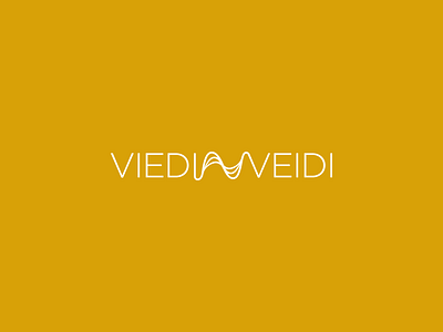 L O G O - Viedi Veidi adobe branding design graphic design illustrator logo magic minimalistic mystic tarot vector yellow