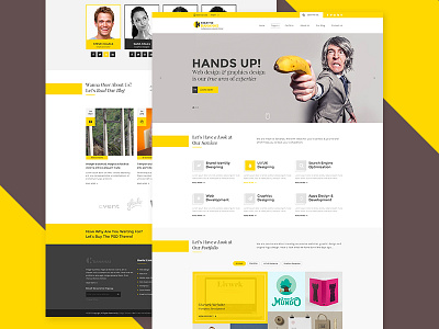 Creative Banana creative agency creative landing page design creative uiux design