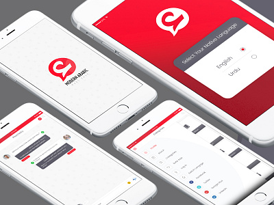 Dribbble Shot Modern Arabic App