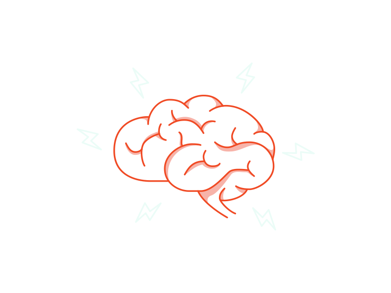 Brain Power animation brain electric illustration zap zap