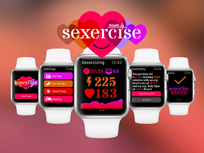 Sexercise ~ Apple Watch Concept apple watch applewatch fitness ios quantified self sport
