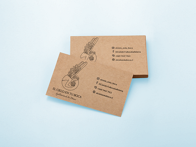 El Cielo en tu Boca - Business Card business card design design graphic design print design