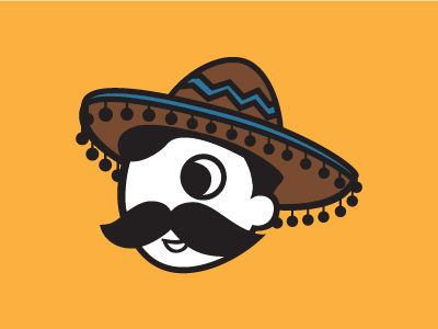 Nachos Mama's Logo branding logo design mr. boh mustache restaurant
