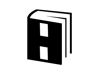 Friends of Hamilton Library Logo book branding library logo design modernism nonprofit