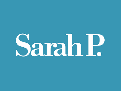 Sarah Pitcock Logo branding logo design logotype typography