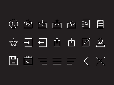 ConnorNYC Icon Set app clean iconography icons simple ui web
