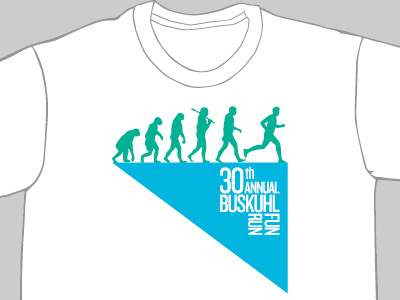 Buskuhl Fun Run T-Shirt graphic design illustration t shirt typography