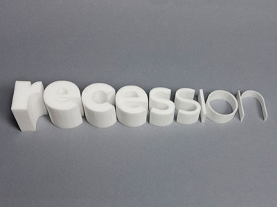 Recession Foam Letters 3d foam letterforms typography