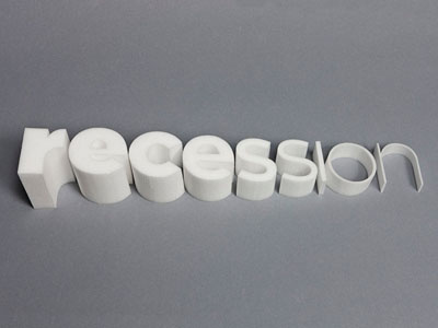 Recession Foam Letters