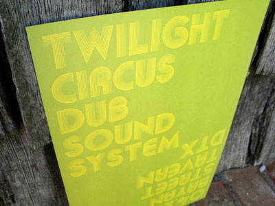 Twilight Circus Dub Sound System Poster music poster typography