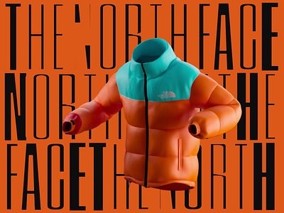 THE NORTH FACE — '96 DANCE 3d aftereffects animation branding cinema4d clothes dance dynamic kinetictype motion graphics palette retro soft typography ui