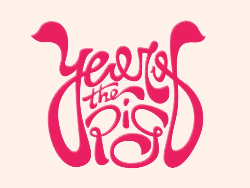 The Year of the Bacon animation illustration lettering logo logo animation palette type type animation typogaphy
