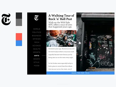 DailyUI :: 010 branding dailyui dailyui010 new york times typography ui ux web