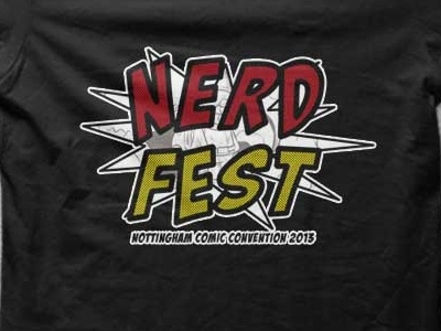 Official Nerd Fest Comic Con t-shirts comic con comics nerd fest nottingham