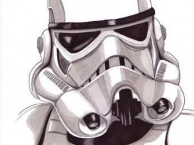 Stormtrooper fan art letraset promarkers star wars stormtrooper