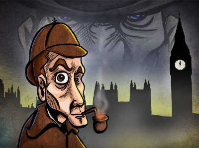 Sherlock Print holmes london manga studio moriarty photoshop sherlock