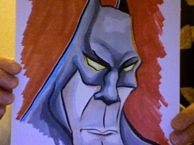 Batman A4 marker piece