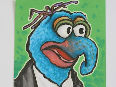 The Great Gonzo sketch card gonzo muppets sketch card