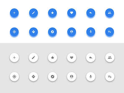Alternative Material Icon blue colors google icon light material