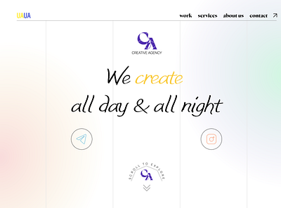 Creative Agency design graphic design ui ux