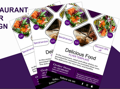 RESTAURANT FLYER design graphic design illustration