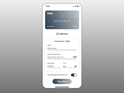 Daily UI 002 - Credit card checkout page or form